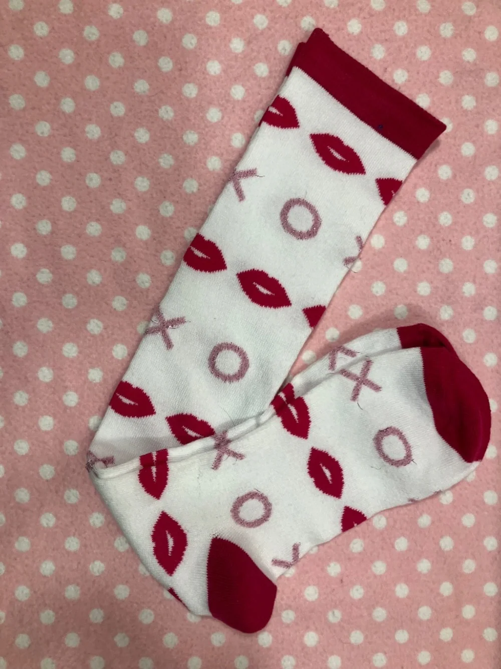Hugs & Kisses Knee Socks M